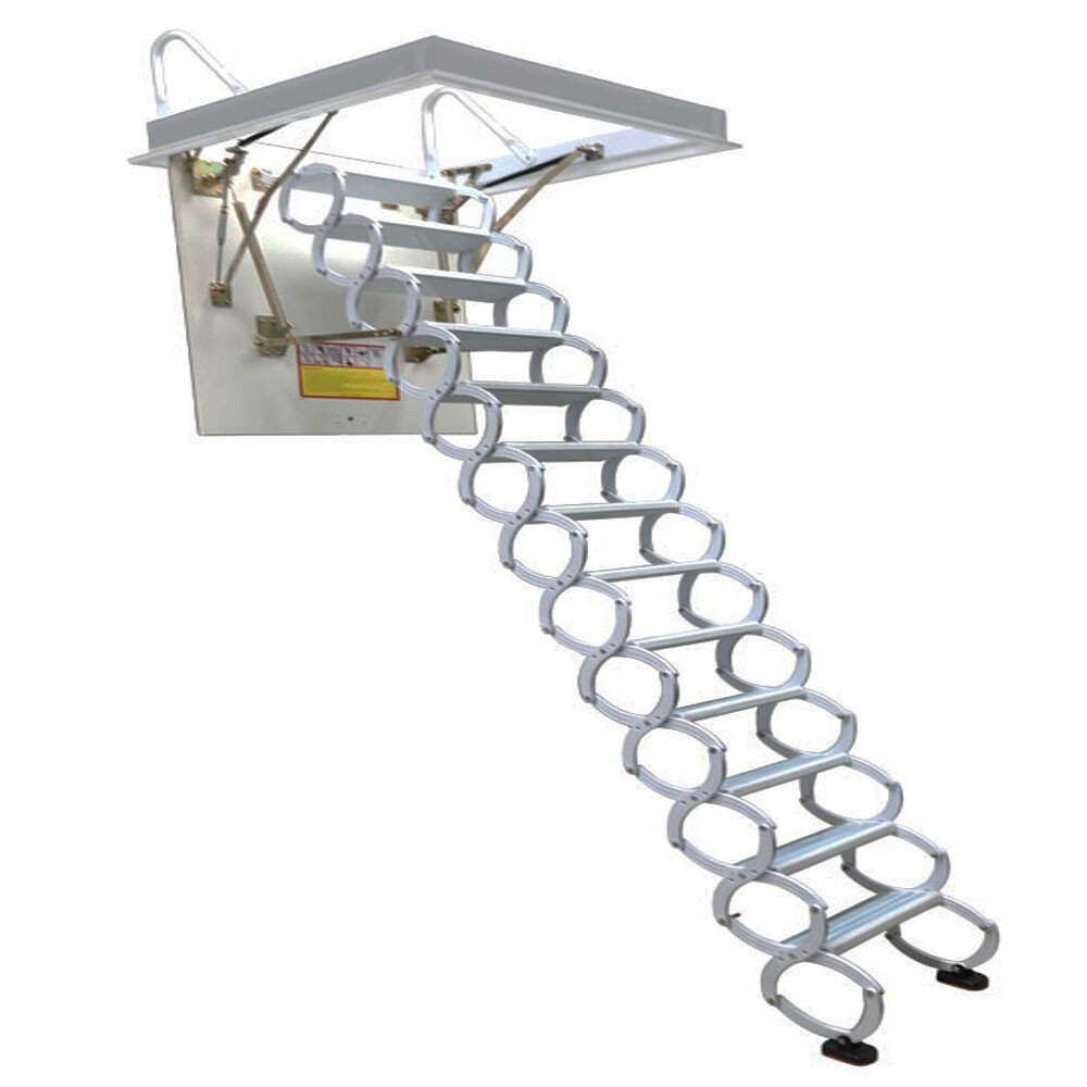 Attic Loft Ladder Pull Down Attic Ceiling Stairs 13 Steps Hidden Folding Stairs