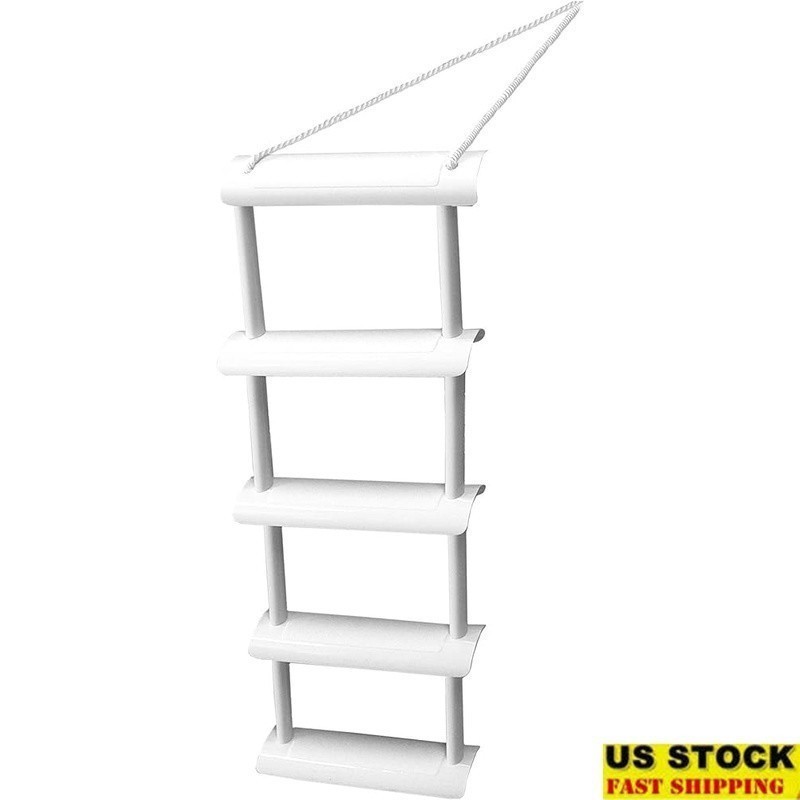 Durable Corrosion Resistant Boat Ladder Deep Docks Easy Access Multicolor New