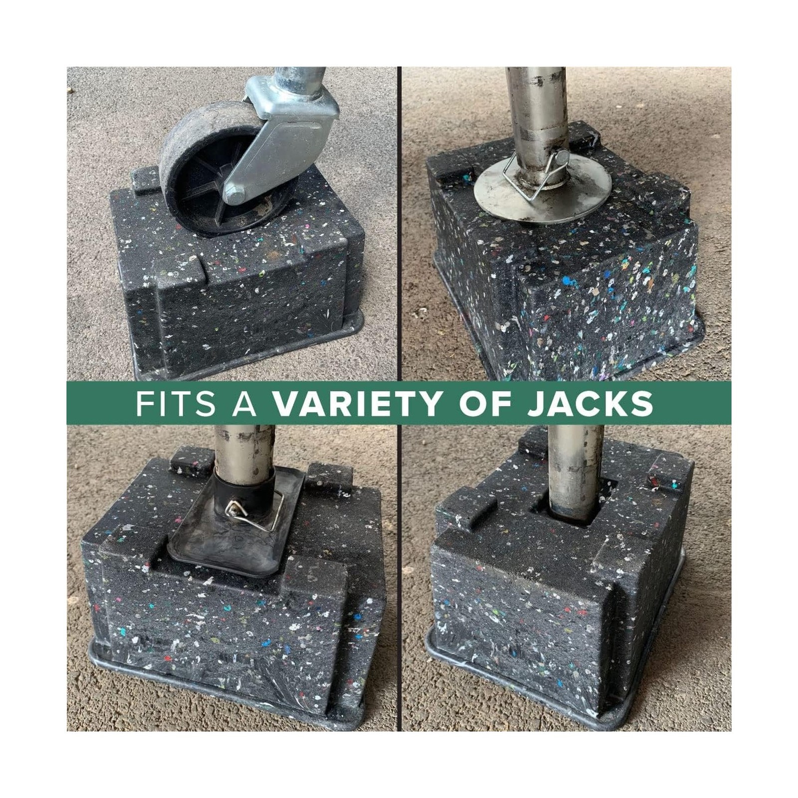 4-Pack OX BLOX Heavy Duty Trailer Jack Block – Made in USA RV Leveling Blocks…