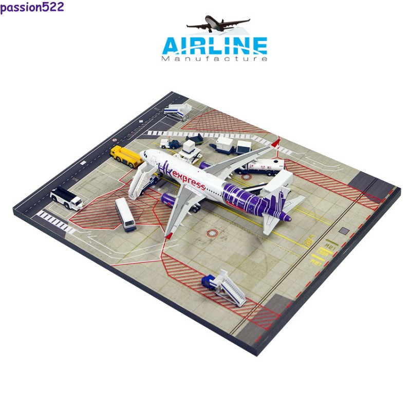 1: 400 International Airport Finished Wooden Platform Parking Apron Multiple
