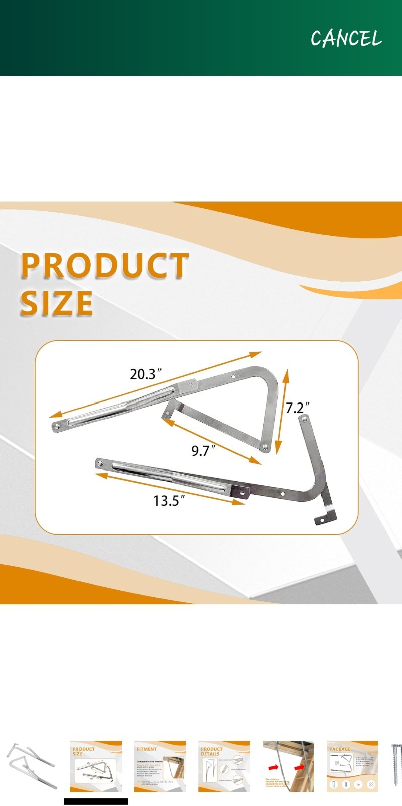 Access Ladder Spring Loaded Mechanism for Werner All Folding Models