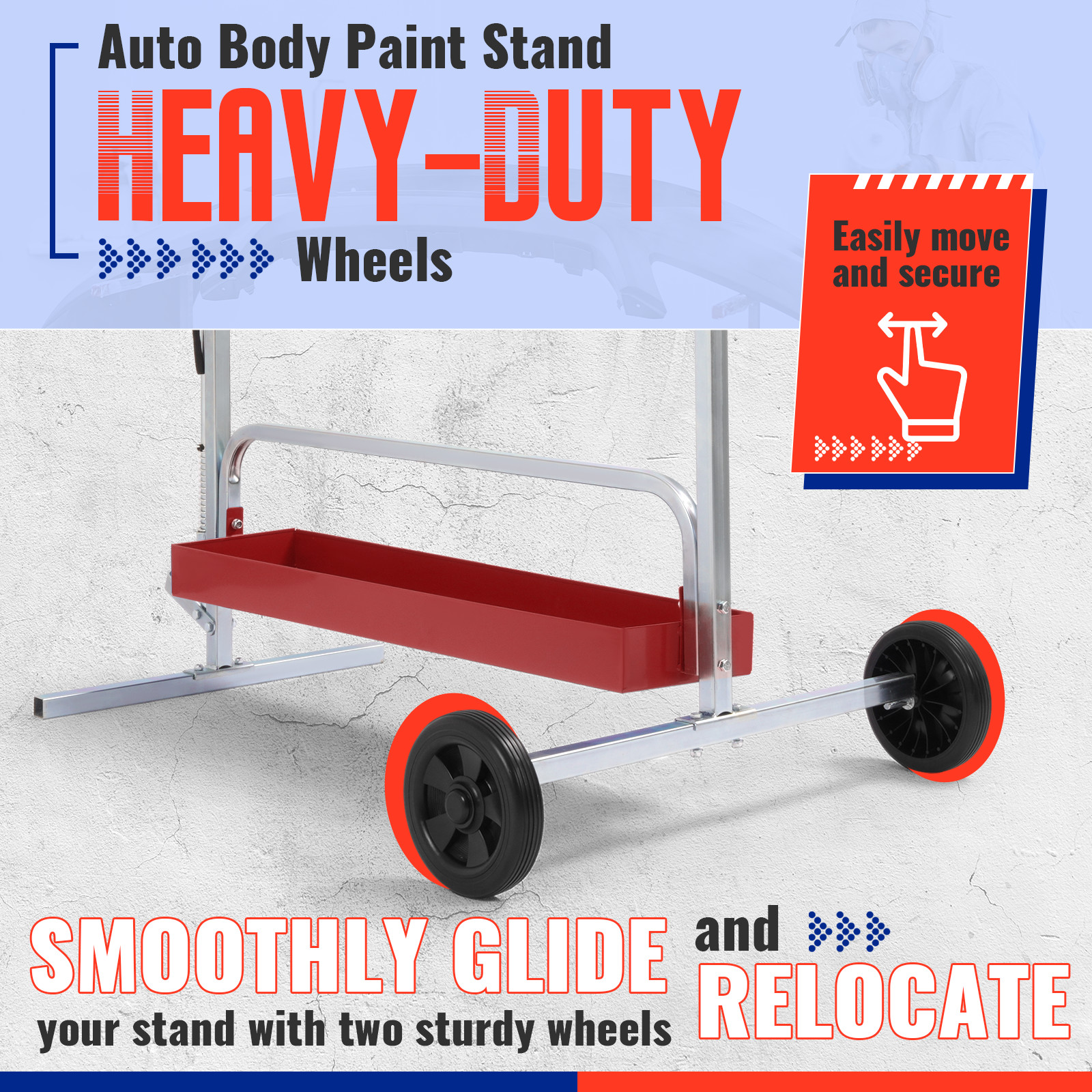 Rotating Parts Work Stand Paint Panel Stand Auto Body Painting Repair Universal