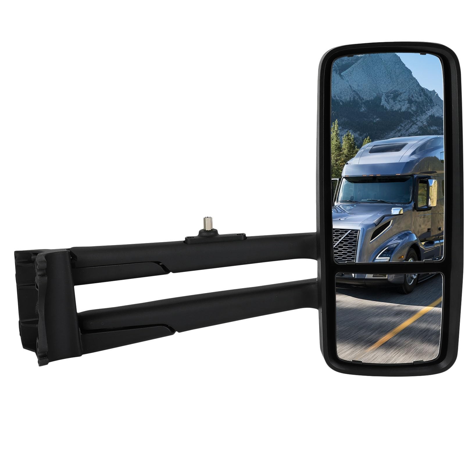 Chrome Hood Mirror for Peterbilt 579 2012-2020 567 2014-2020 Manual Control