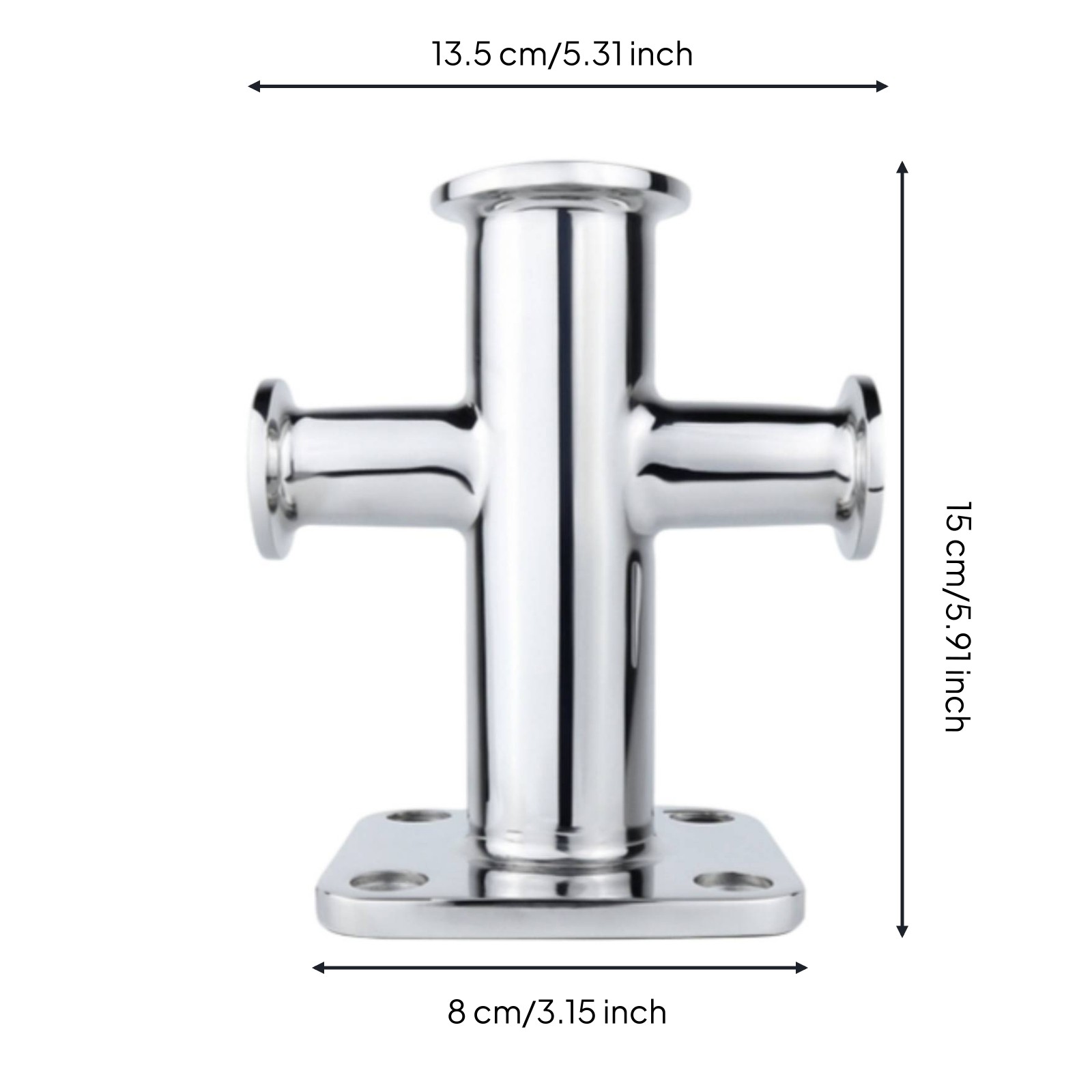 Single Cross Bitt Bollard Bolt-down Cross Bitt Bollard Long-Lasting