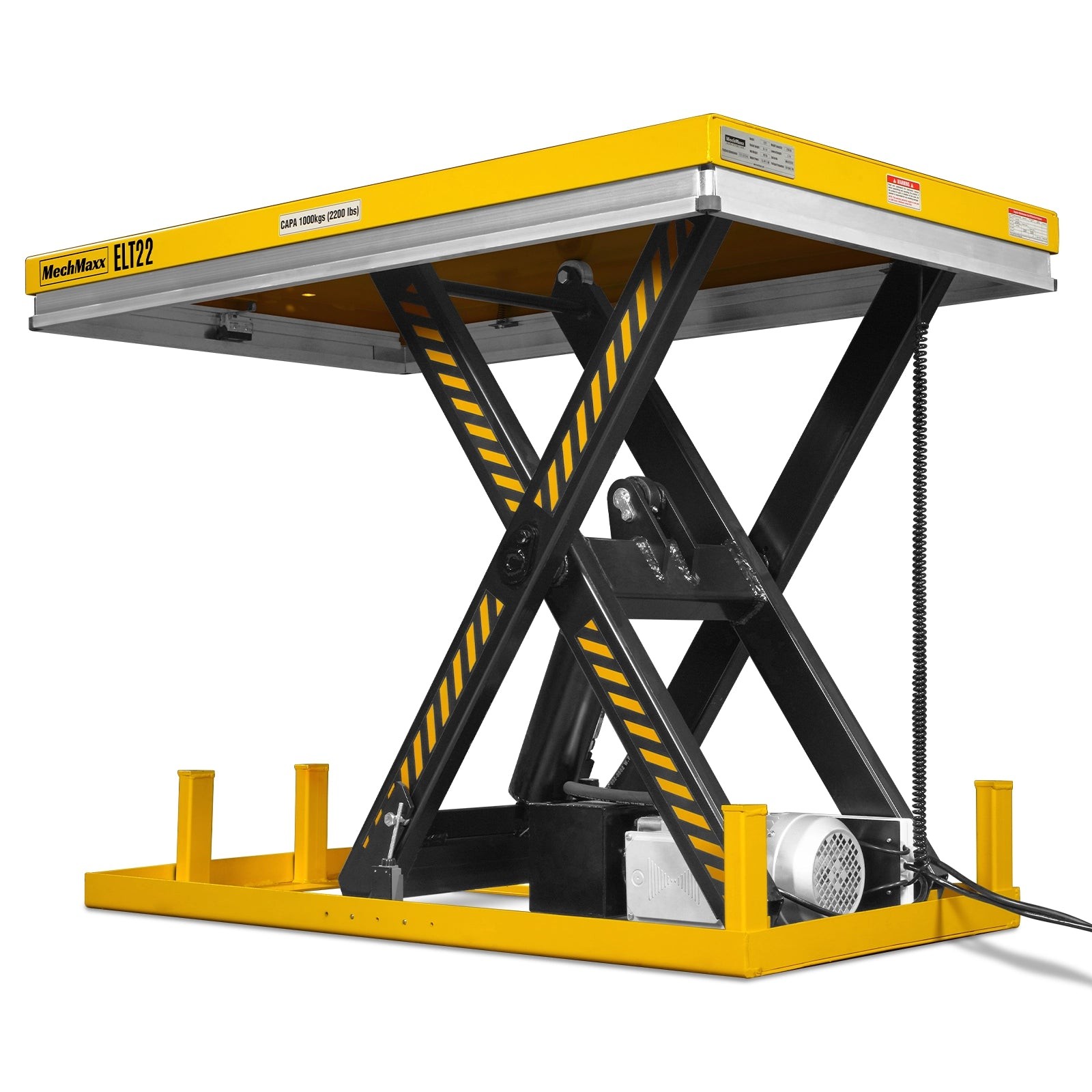 MechMaxx 2200lb Capacity Electric Hydraulic Lift Table 51.2×32.3 Platform,ELT22