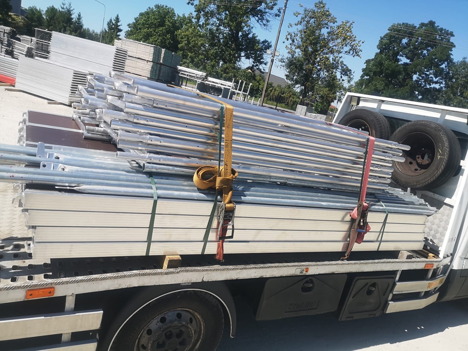 Gable scaffold 8x12m Alu-scaff 73 no used scaffolding gable wall