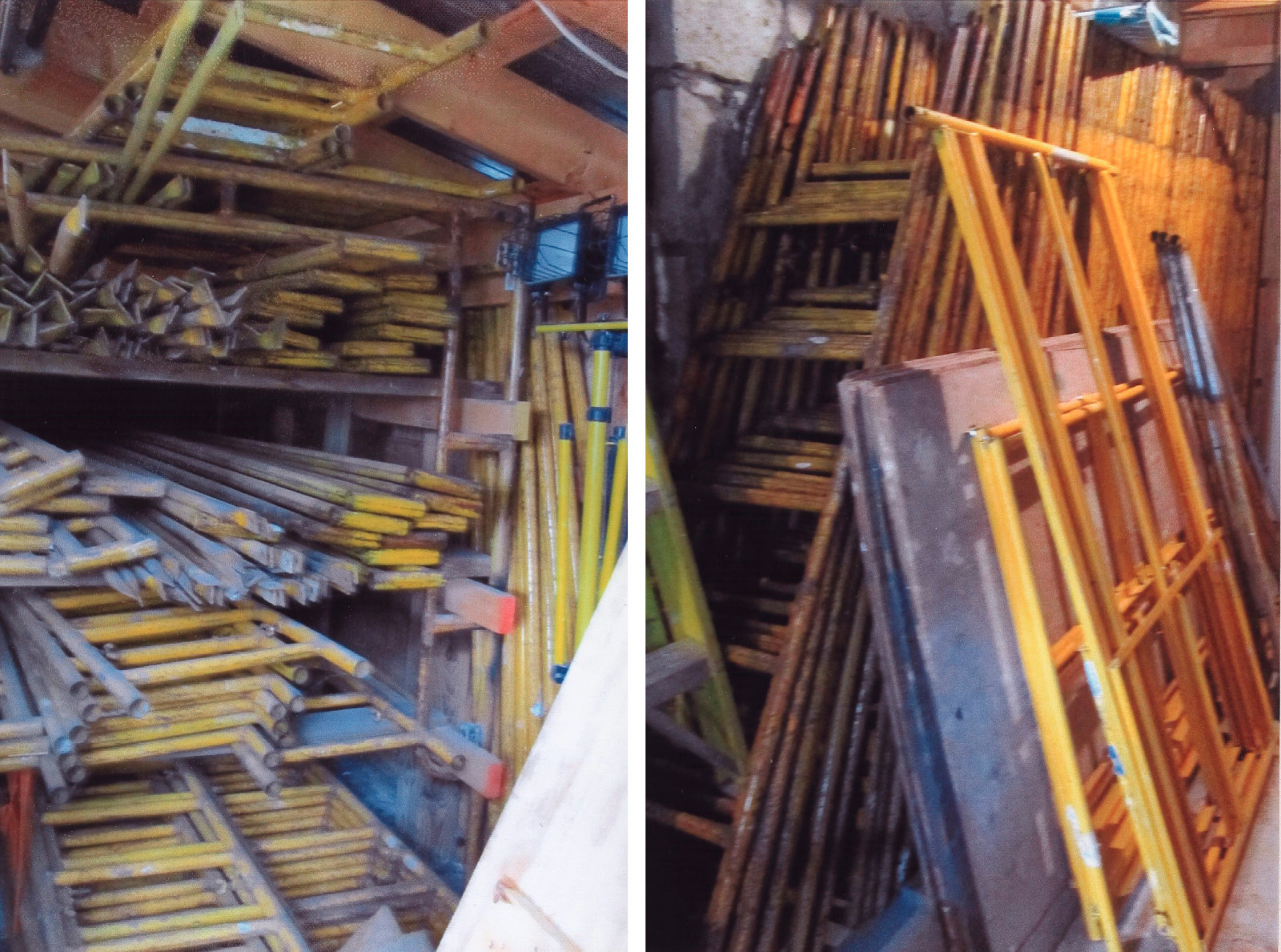 Bil-Jax Interior Scaffolding Lot – Various Size Ladders, Putlogs, More, Scaffold