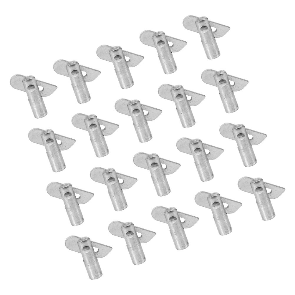 20Pcs Silver Steel Scaffolding Pins Durable Guardrail Locking Accessories