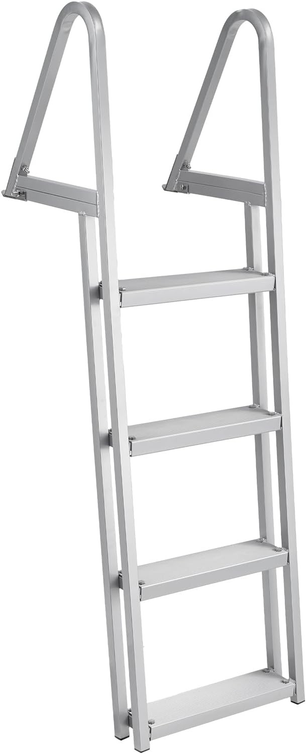 350lb Removable Dock Stairs 3/4/5-Step, Anti-Corrosion Ladder with Handrails