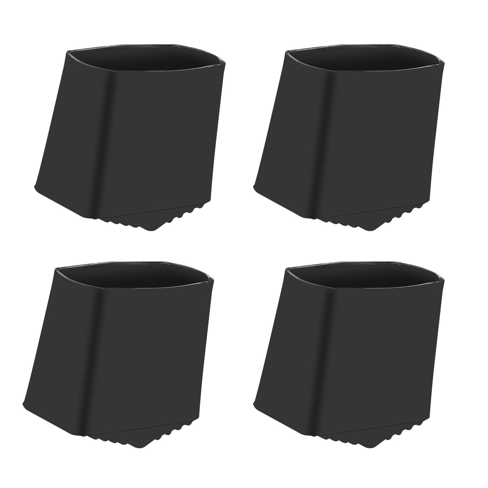 Dranvosk 4Pcs Ladder Feet Covers Non-Slip Rubber Pads,Ladder Foot Black