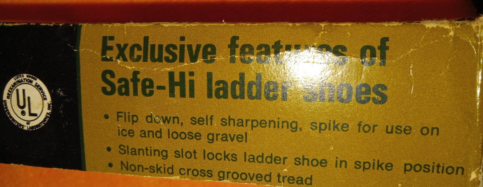 Vintage , Safe-Hi Ladder Shoes #2601 in Original Box w/Instructions New In Box.
