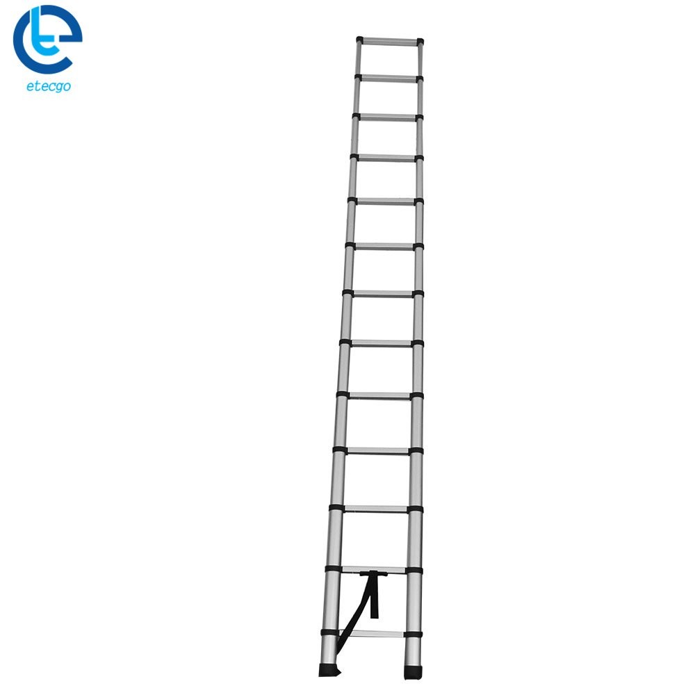 12.5 Feet Aluminum Flexible Expansion Telescopic Step Ladder Extension Ladder
