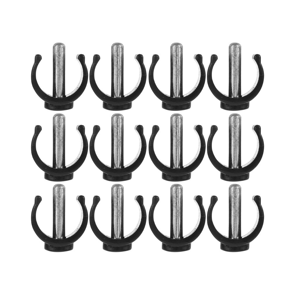12Pcs ABS Steel C Clamp Set for Walking Cane Repair and Stability Locks