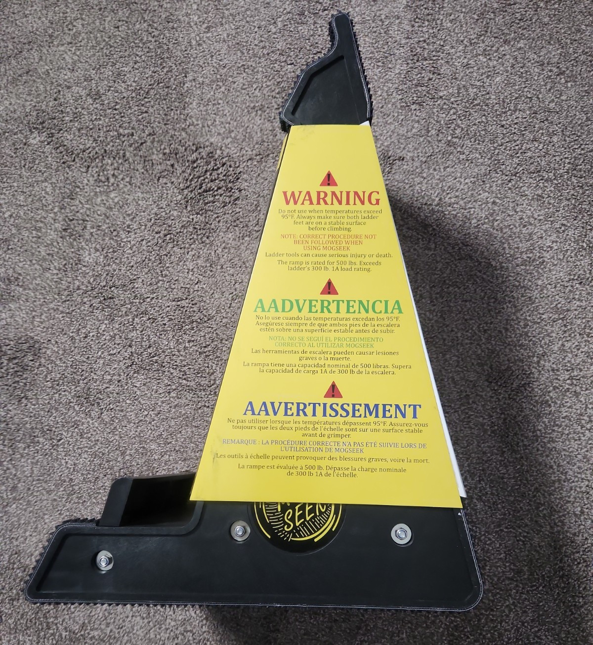 Mogseek Ladder Leveler for Extension Ladders | Adjustable Uneven Surface Base