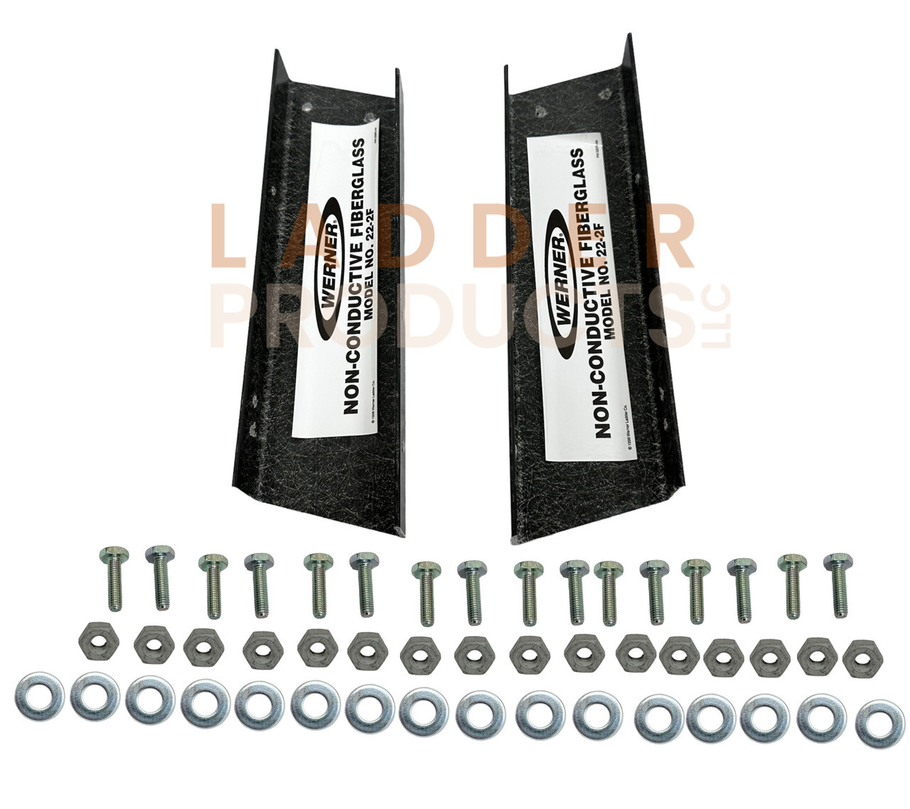 Werner Step Ladder Fiberglass Rail Shield Kit 22-2F 22-2R