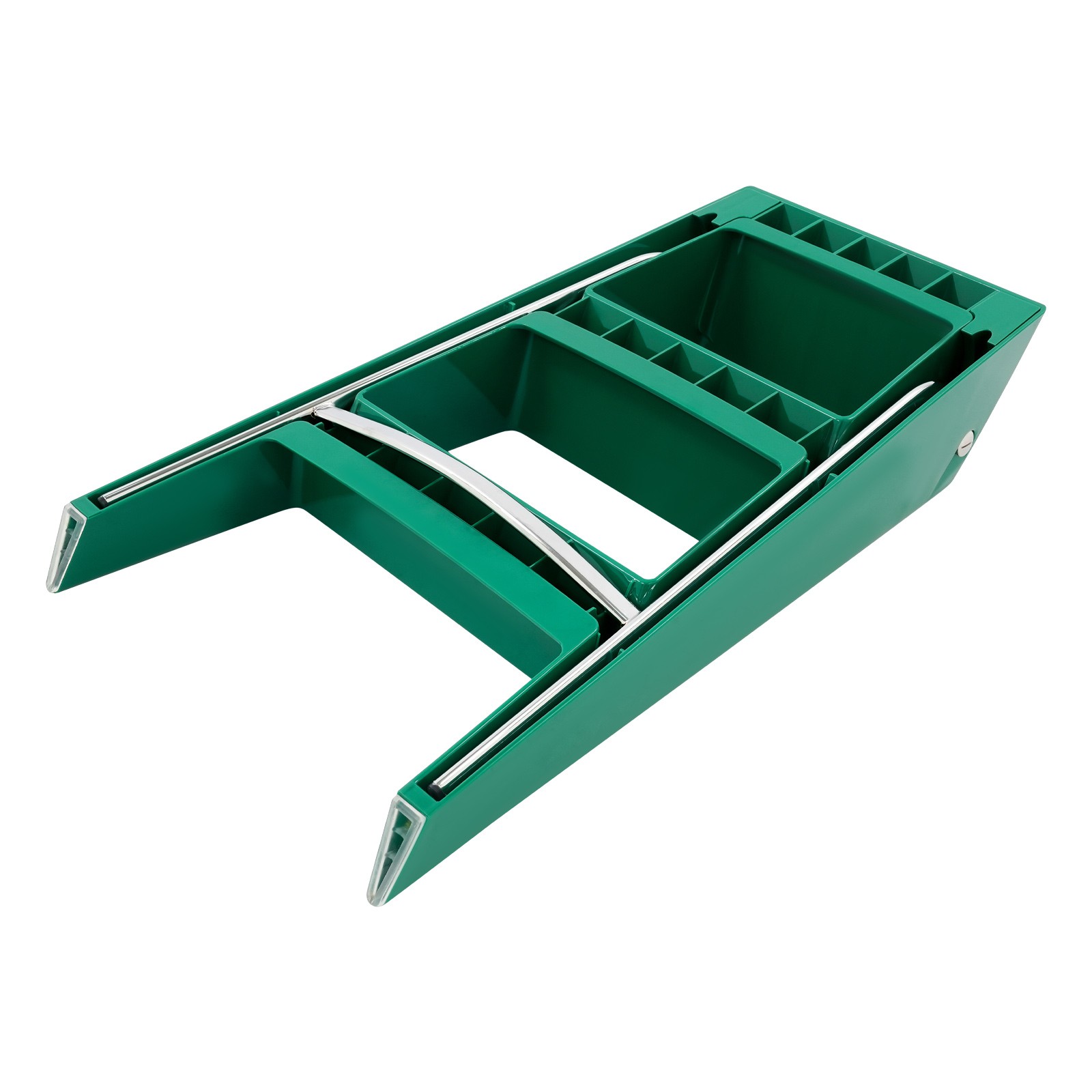 Folding 3-step Iron Stool For Adults Anti-slip Step Ladder Load-capacity 100kg