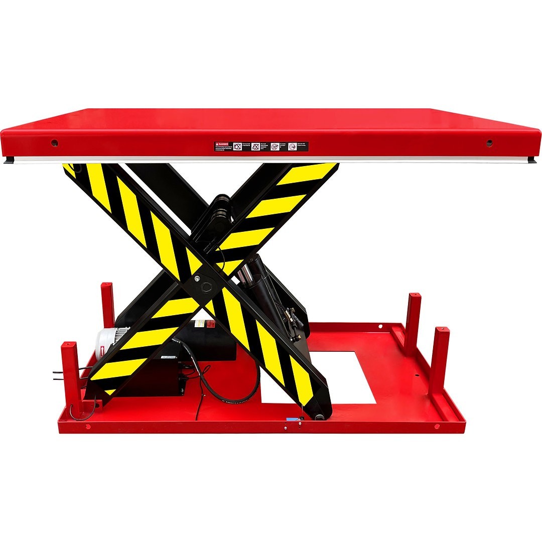 Electric Hydraulic Scissor Lift Table With Foot Pedal, 13,200 lb., 67″ x 47-1/4