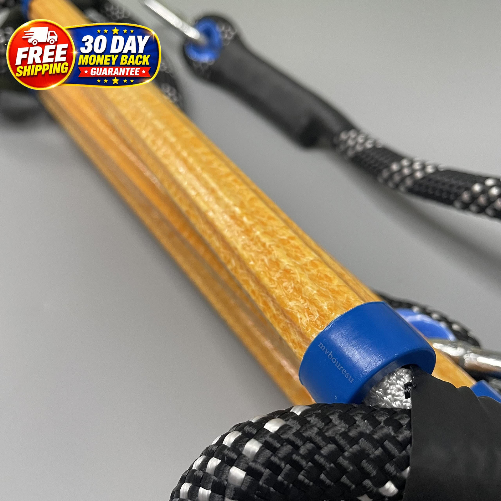 Boat Rope Ladder, Heavy Duty Climbing 4 STEP, Black, Yellow