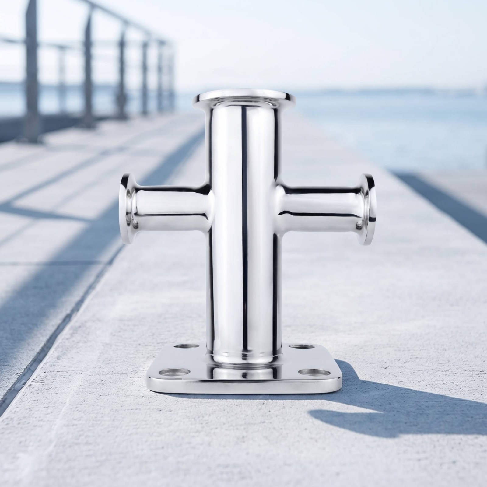 Single Cross Bitt Bollard Bolt-down Cross Bitt Bollard Long-Lasting