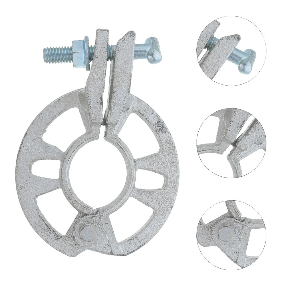 Scaffold Lock Clamp with Movable Rosette, Steel Construction Round Plate