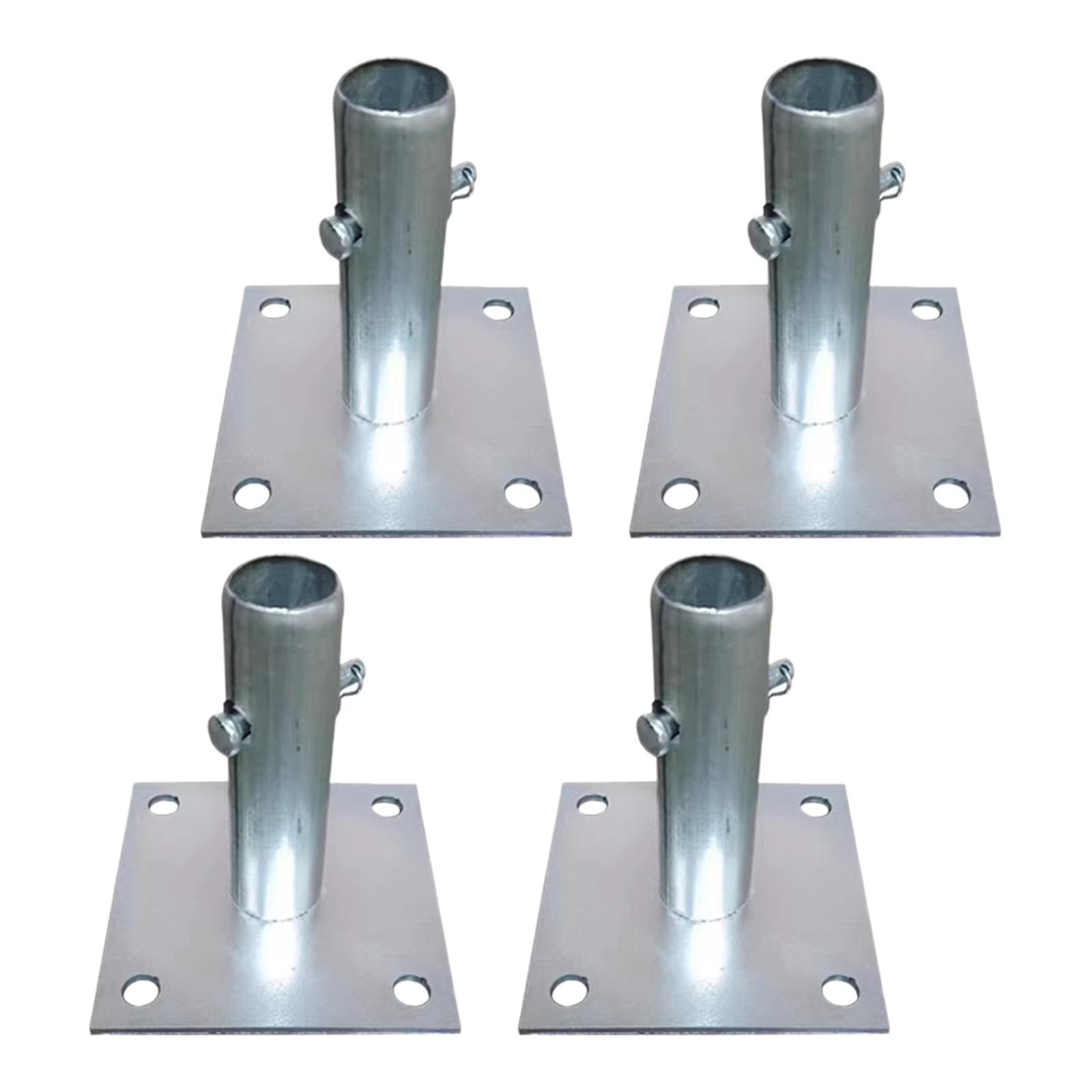 4Pcs Scaffold Base Plates 4.7×4.7inch Steel
