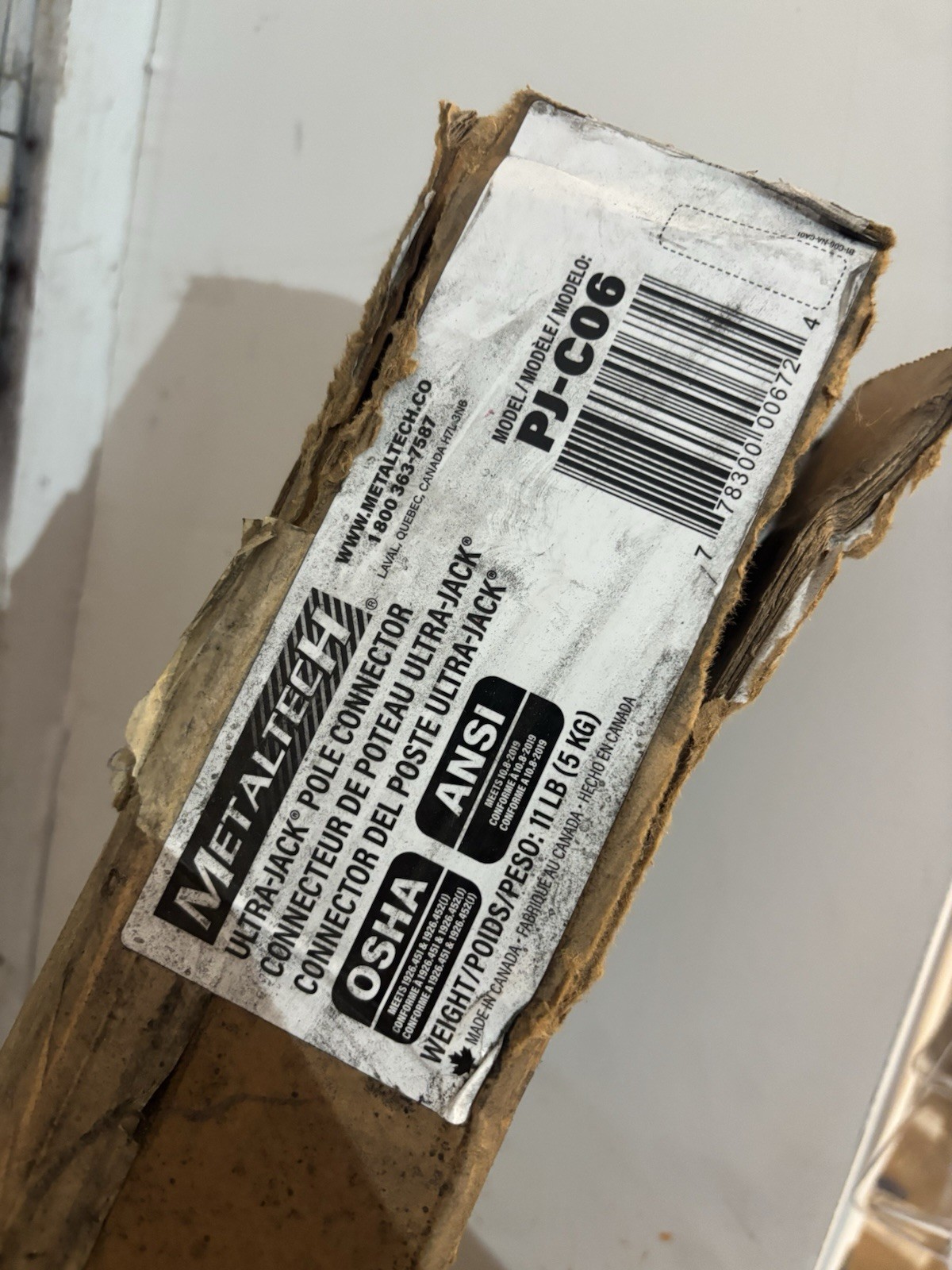 MetalTech Ultra-Jack PJ-C06 6 Ft Aluminum Pole Connector Scaffolding New