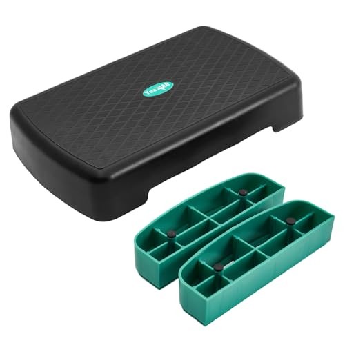 Yes4All Aerobic Step Platform with Adjustable Risers for Home Gym Fitness Workou