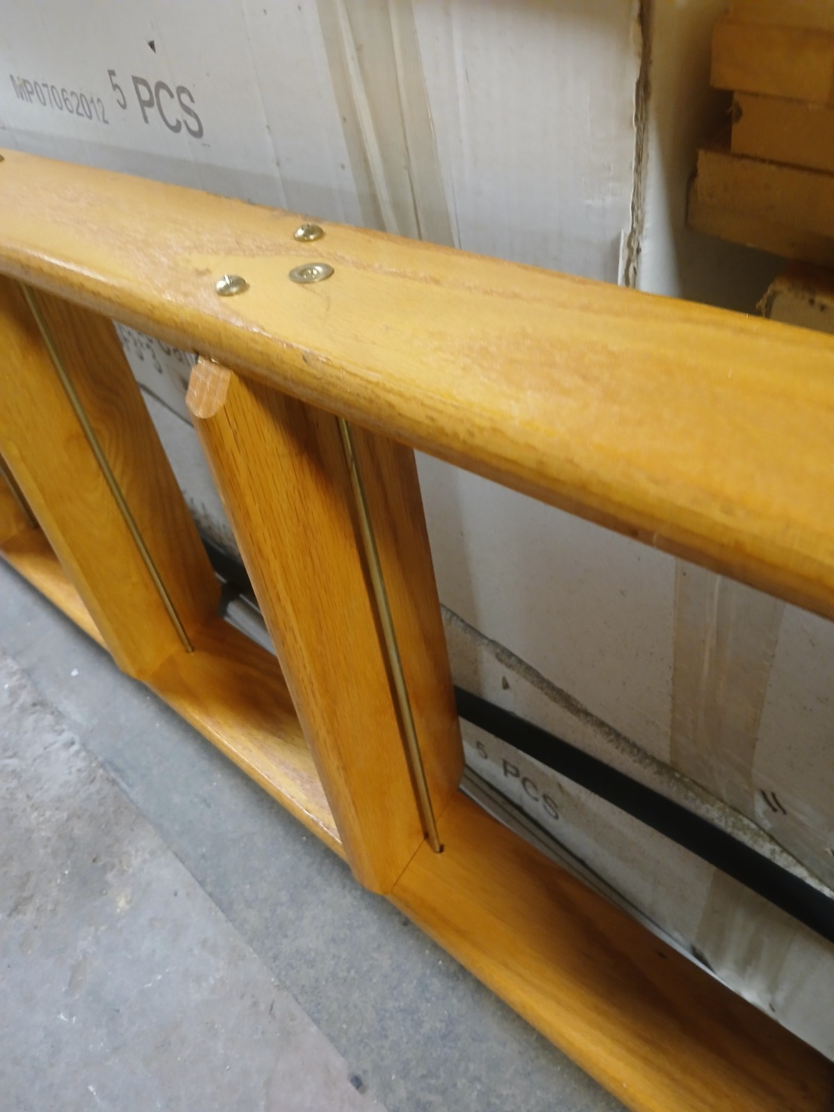 Putnam ROLLING Solid Wood Warehouse/Library LADDER
