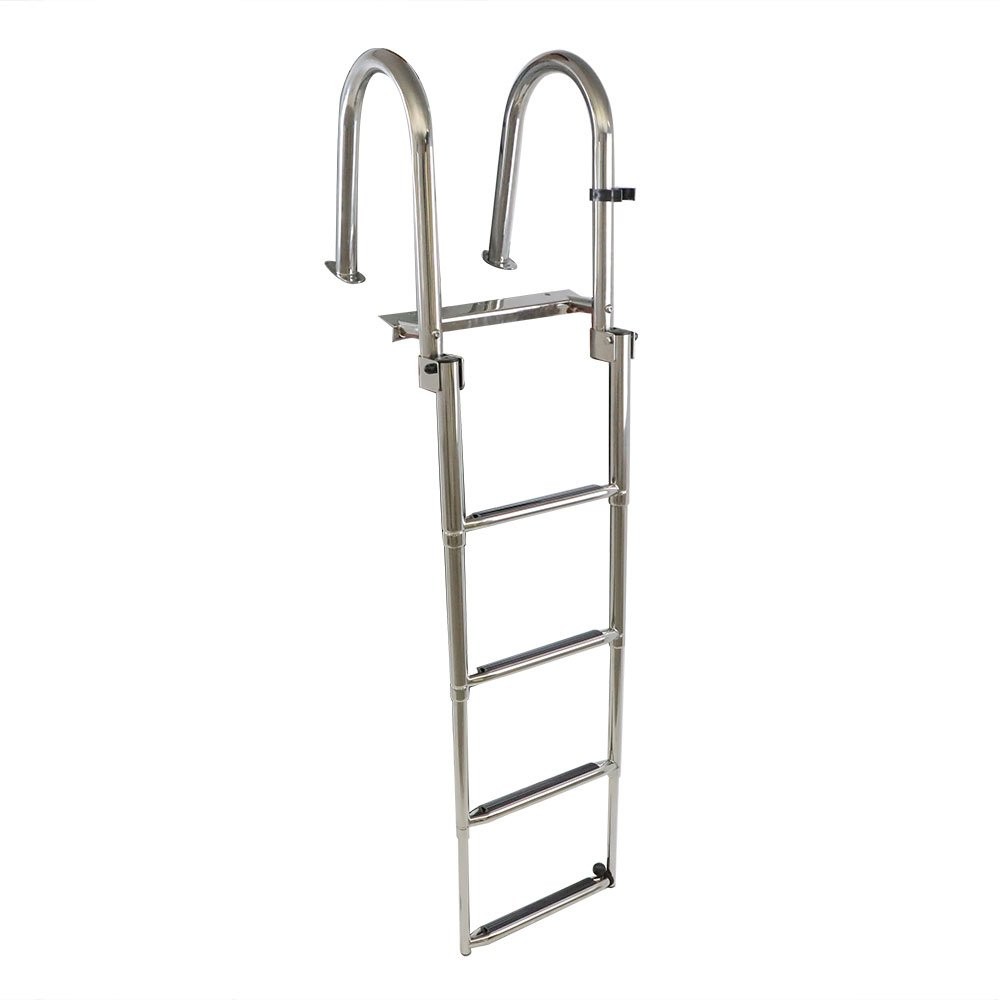 2/3/4/5 Step Boat Ladder Stainless Steel Telescoping Folding Dock Ladder