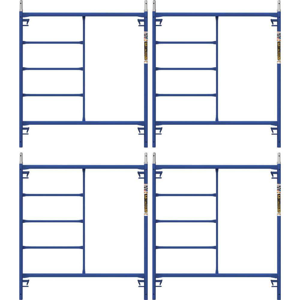 Scaffolding Frame Safertstack 5 ft. x 5 ft. Steel Mason Blue Powder Coat 4-Pack