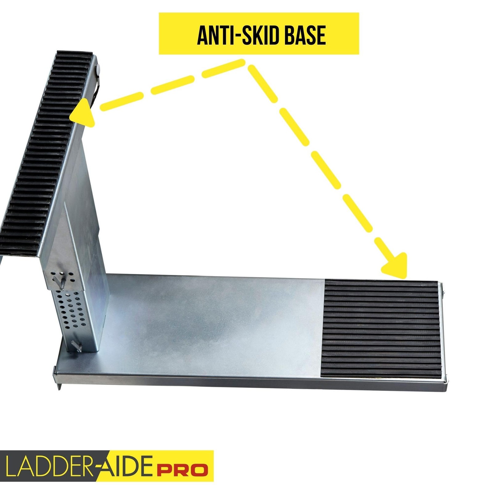Ideal Security Foldable Ladder-Aide PRO: Fits Steps Type 1AA Ladders, Silver