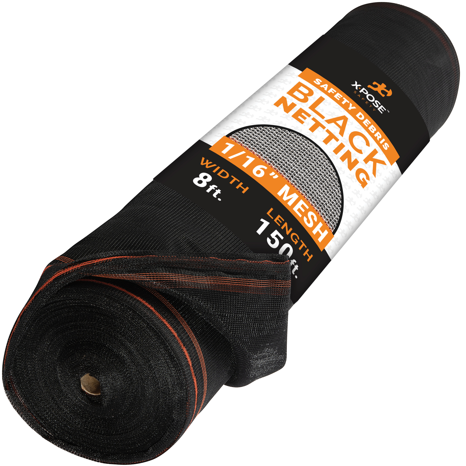 Construction Safety Debris Netting – 8 Ft x 150 Ft Temp Mesh Netting Material