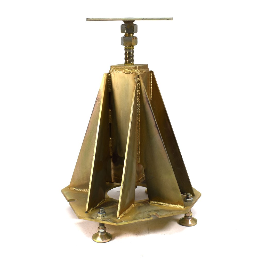 (Lot of 4) Heavy Duty Platform Levelers 41 lbs/ea 13.5″ x 13.5″ x 17″ Max 20.5″H