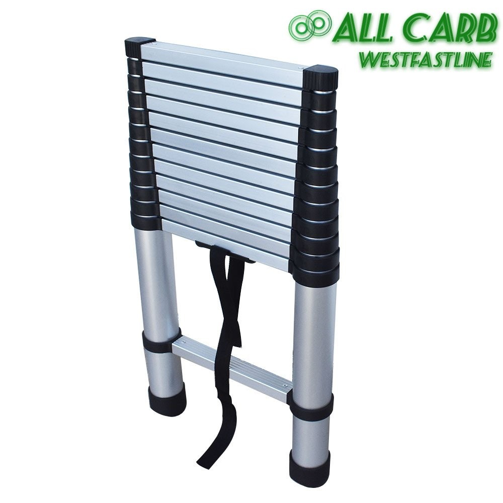 12.5 FT Aluminum Flexible Expansion Telescopic Step Ladder Extension Ladder