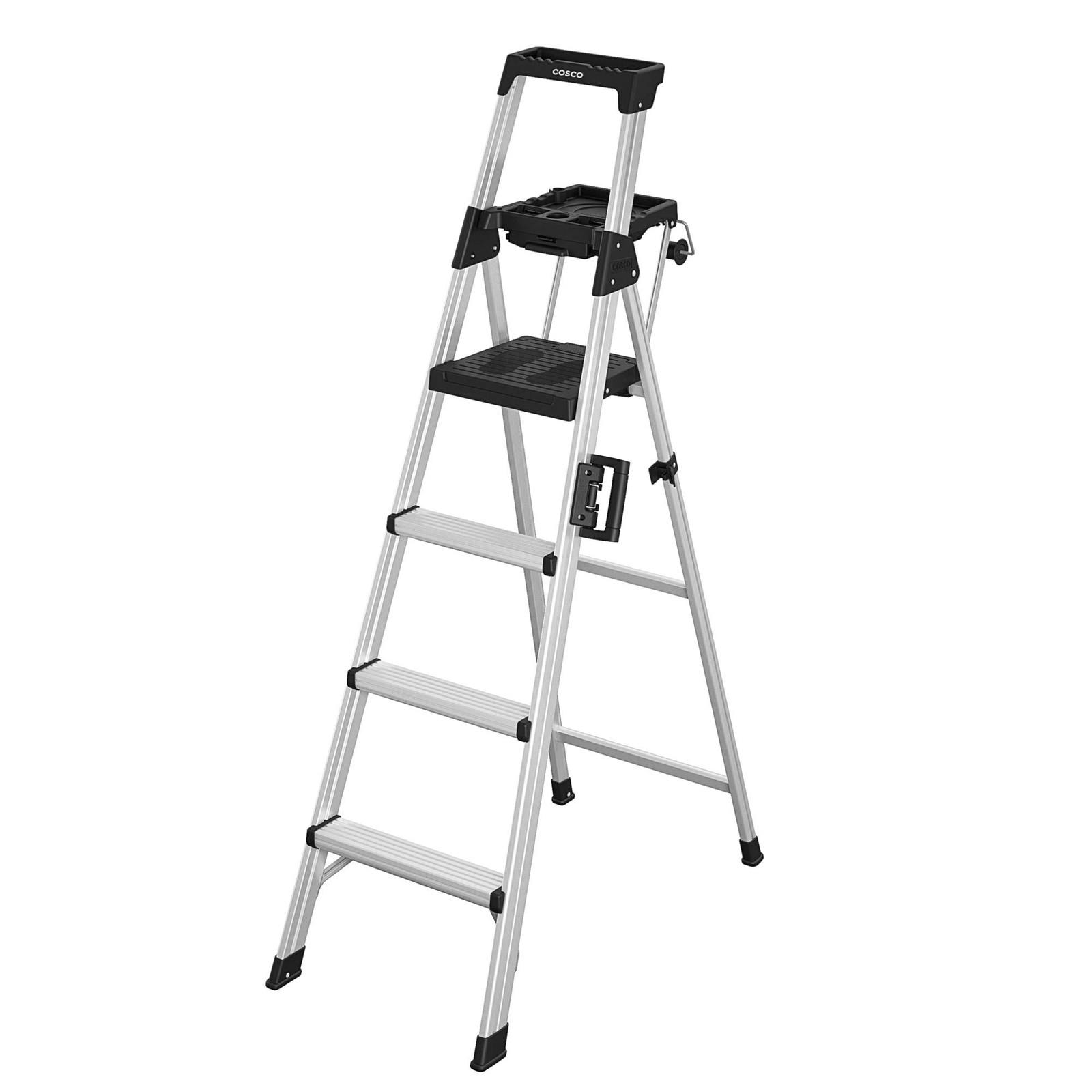 COSCO 2061AABLW Signature Series 6ft Aluminum Step Ladder, Type 1A, 300 lbs Load