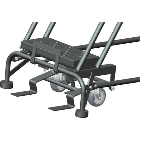 NEW! Ballymore 133in H Steel Ladder-10 Step Perforated-450lb Load Cap!!