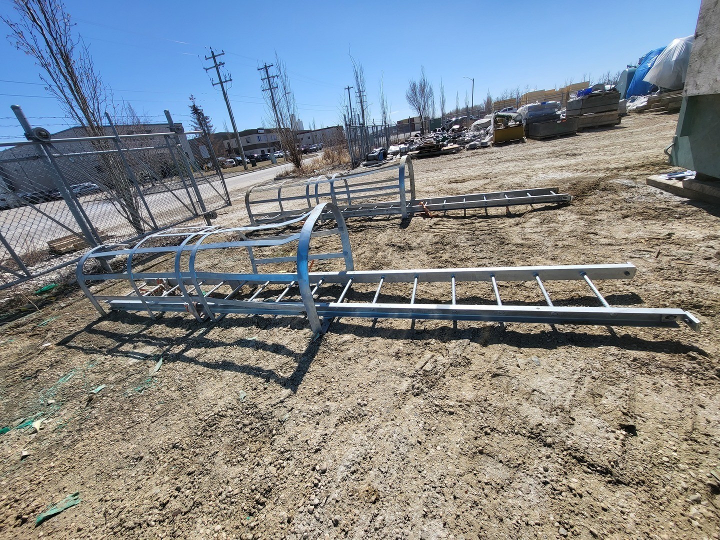 16ft. Steel Caged Ladder