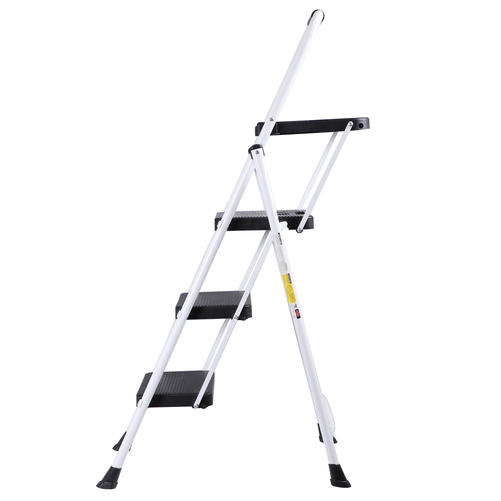 3 Folding Step Ladder w/ Wide Non-Slip Pedal & Comfort Handgrip for Household