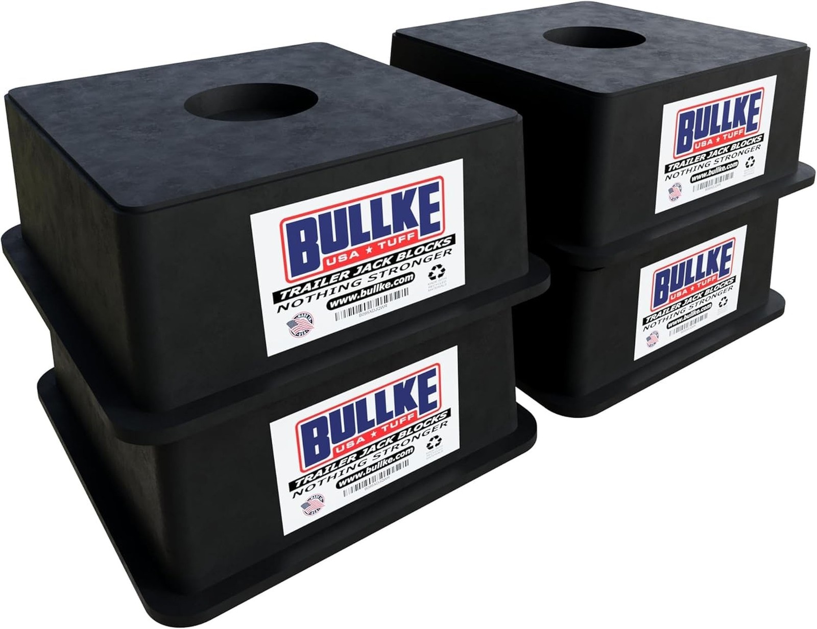 Square Trailer Jack Blocks 4-Pack, USA-Made Heavy Duty RV Leveling … Fast Ship