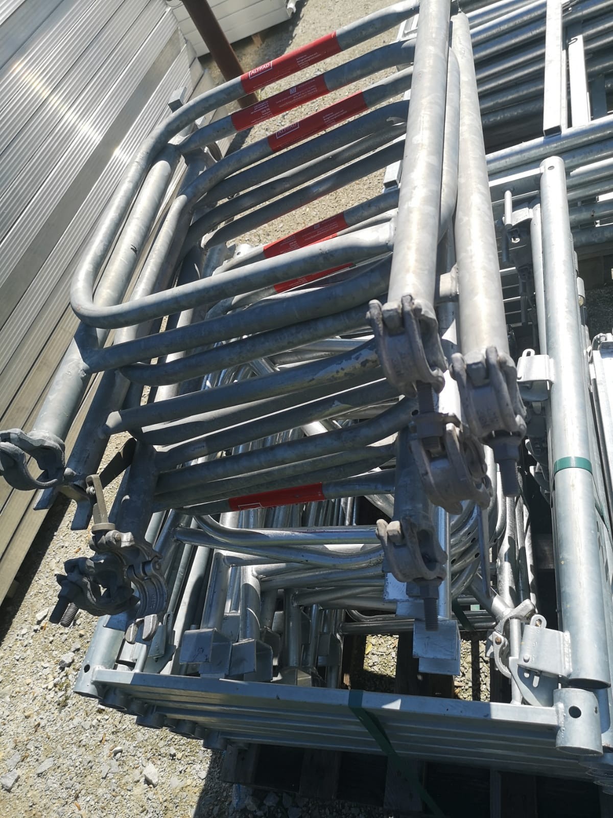 NEW Steel facade scaffolding 10.3X9.21=95m2 SCAFF 73 now with free shipping