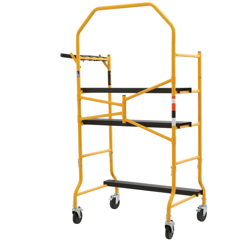 Job Site Series Scaffold 900 Lbs Load Capacity Heavy Duty 5 x 4 x 2-1/2 Feet