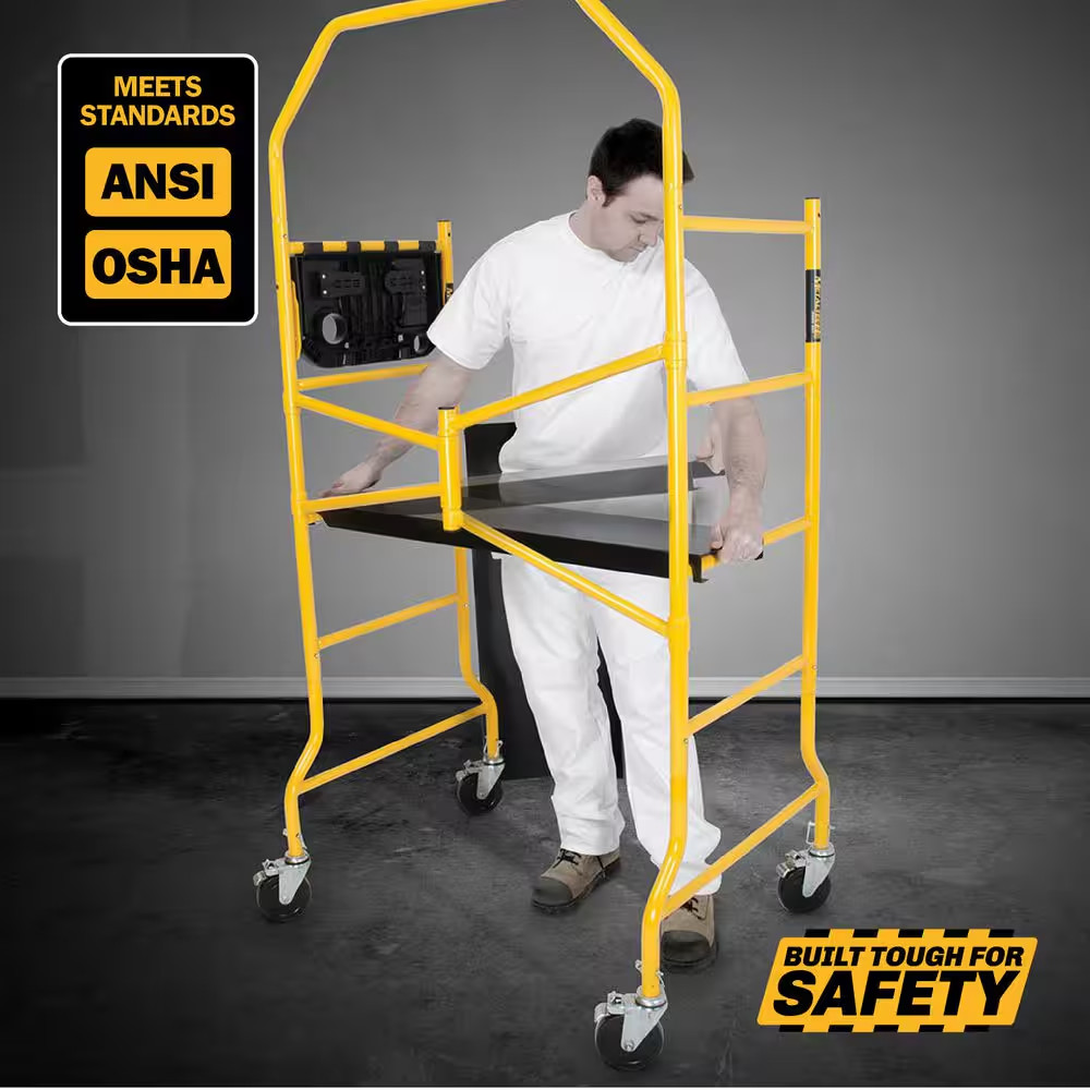 Jobsite Series 3.3 Ft. L X 6.3 Ft. H X 2.6 Ft. D Scaffold Work Platform with …