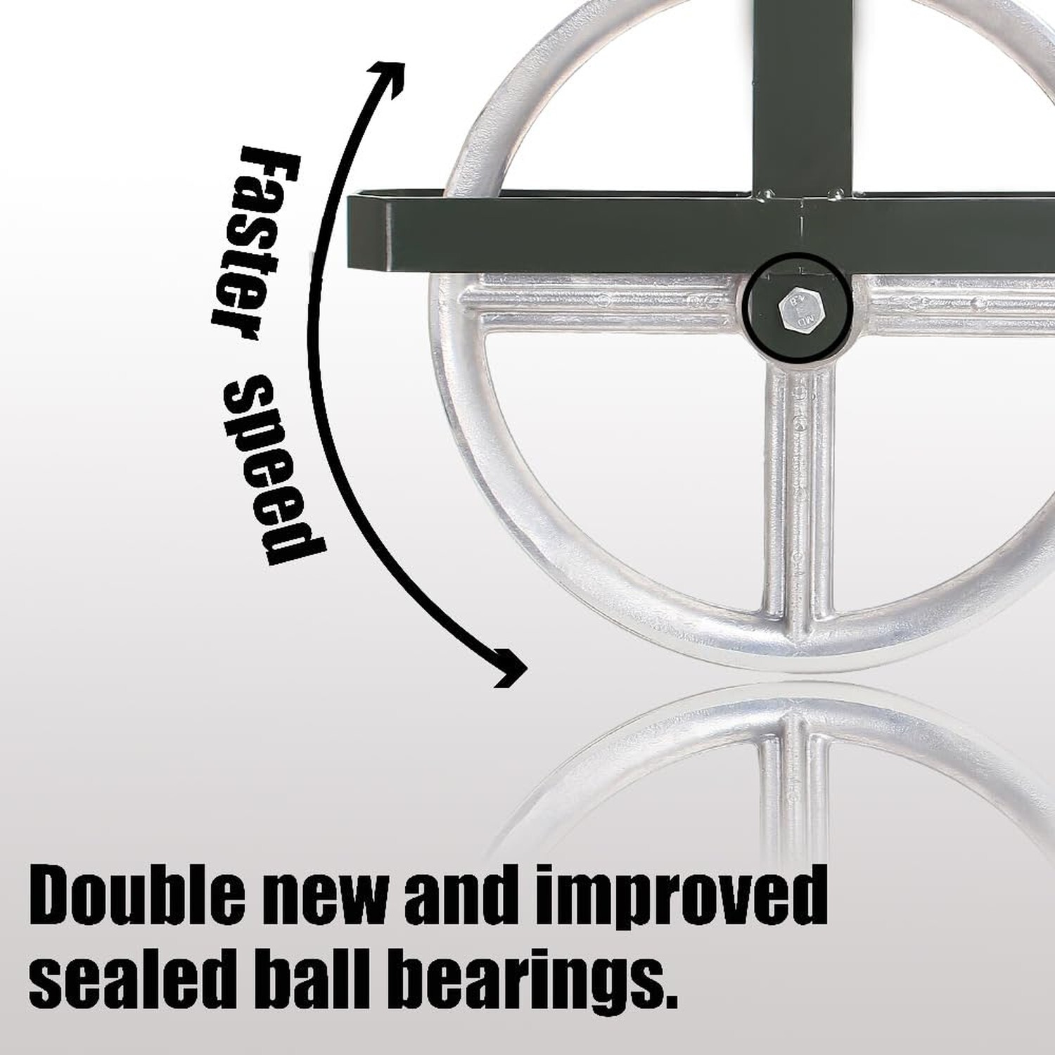 POPMOON Scaffold Hoist Pulley 12″ Scaffolding Wheels Aluminum Pul