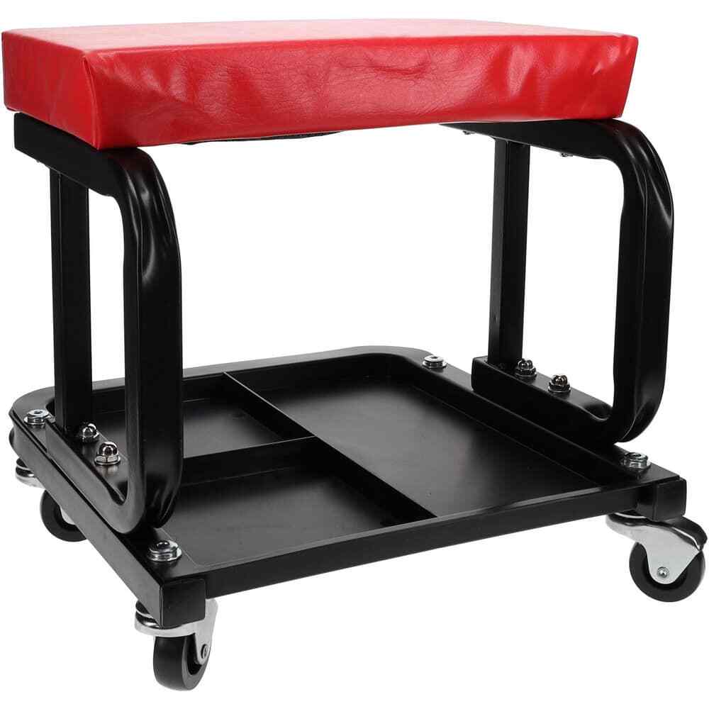 260 Lb Capacity, 4 Wheel Creeper Seat with Tray Steel, 14″ High x 14 Wide