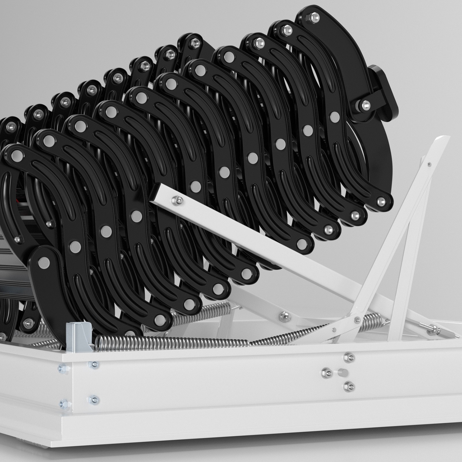 Upgraded 11 Steps 3m Loft Wall Folding Pulldown Attic Ceiling Ladder_39.4*27.6″