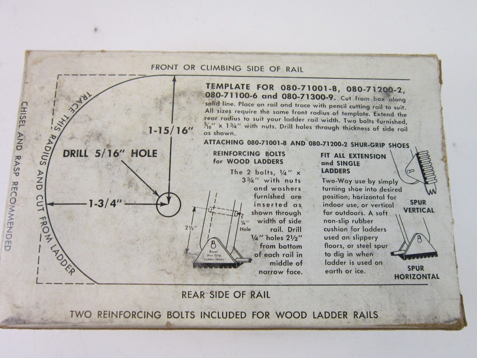 Ladder Safety Shoes Bauer for Paint Wooster Ohio 080-71100-6