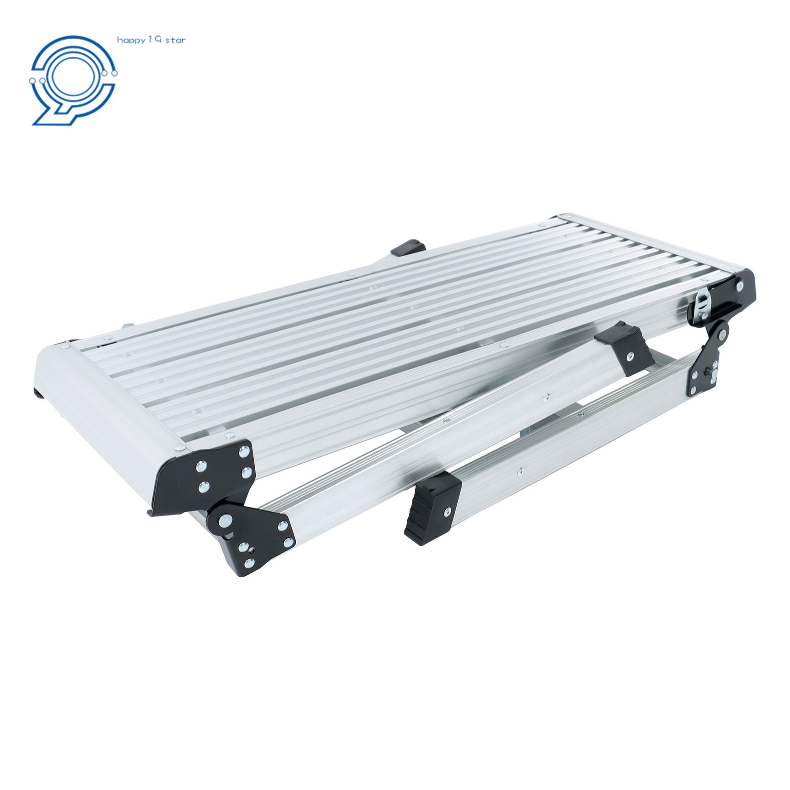 330lbs Aluminum Work Platform Ladder Drywall Folding Step Stool Non-slip Bench