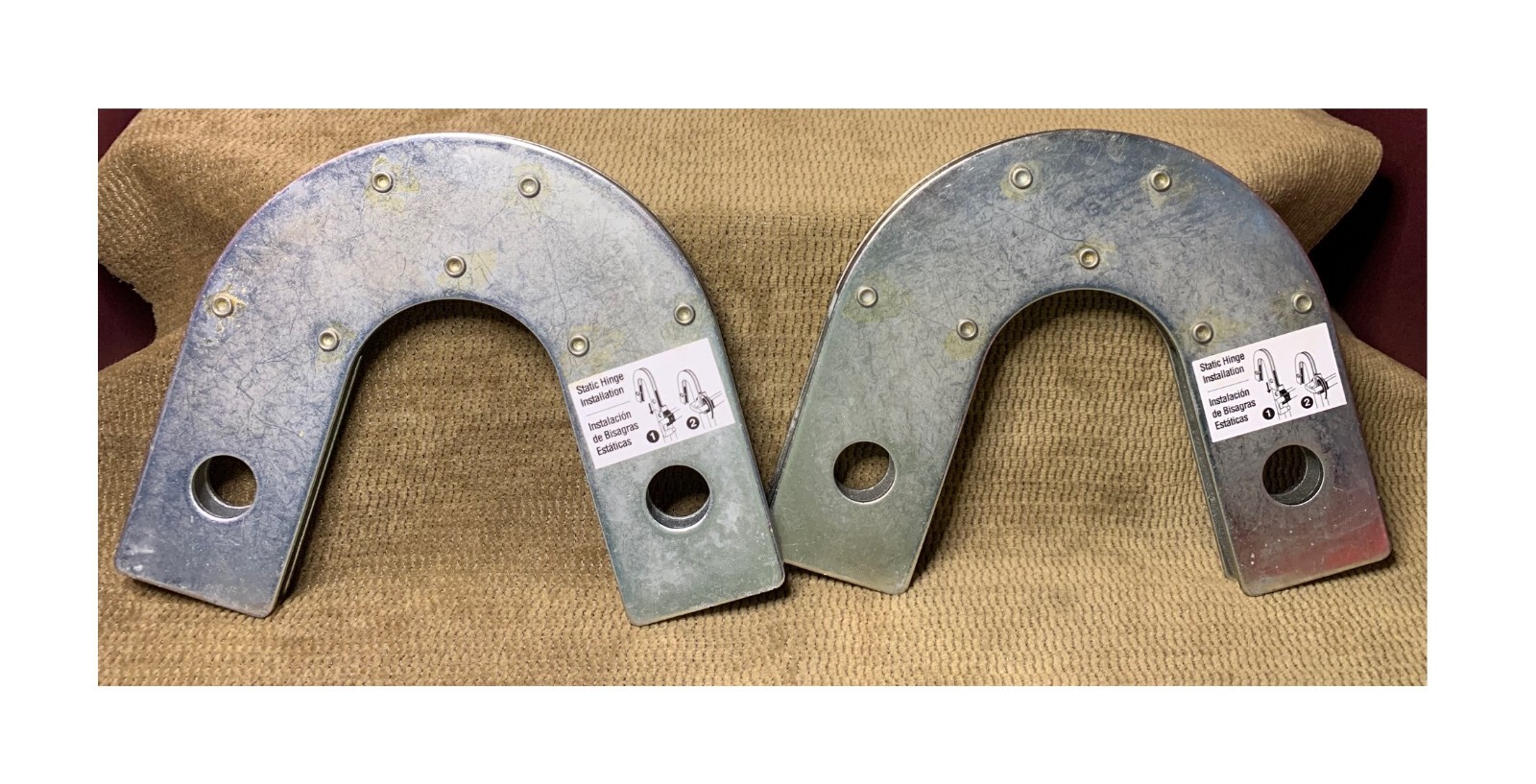 HEAVY METAL STATIC HINGE INSTALLATION FOR GORILLA? LADDERS- 2 HINGES ONLY