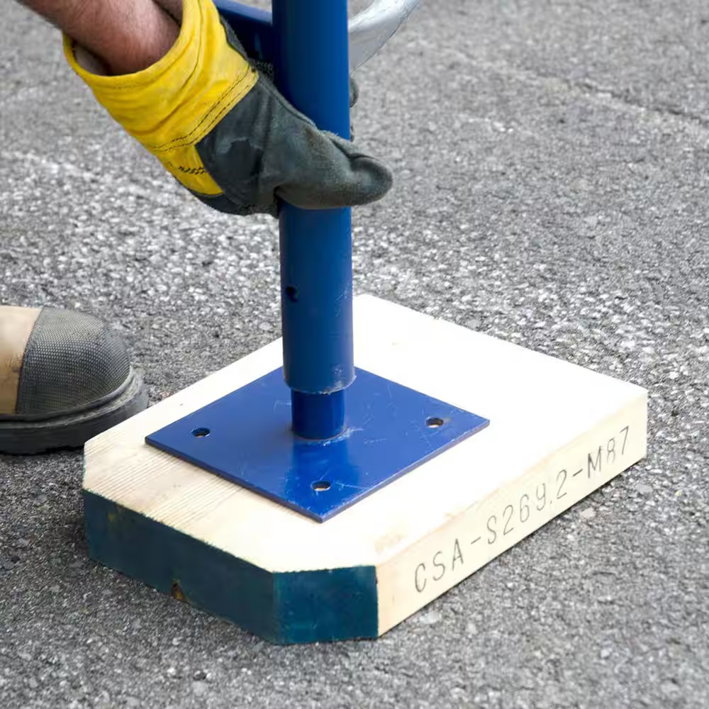 6 In. X 6 In. X 4.5 In. Steel Scaffolding Base Plate, Tool/Equipment for Standar