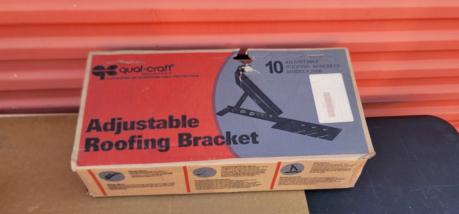 Qual-Craft Adjustable Roof Bracket 2500 to 30-60 degree Pitch 10″ (10 Pack)
